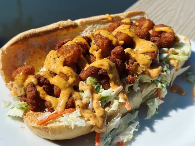 Broken Scallop Po'Boy.