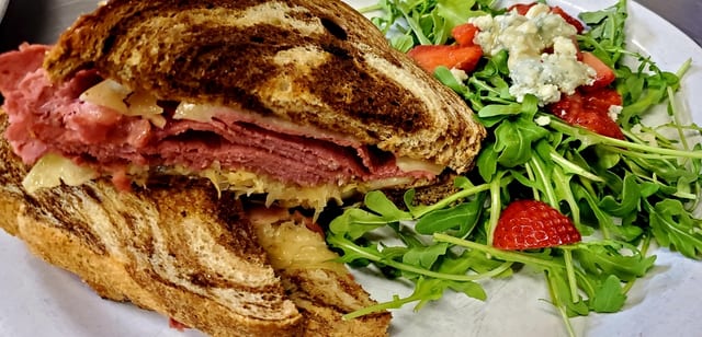 Classic Reuben.