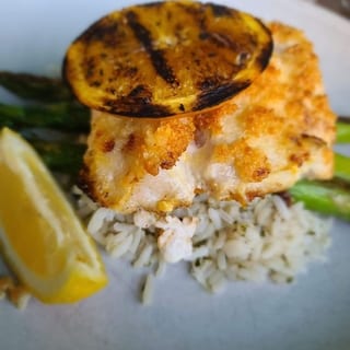 Orange Crusted Grouper