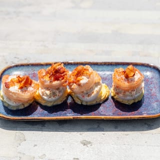 Crabby Deviled Eggs